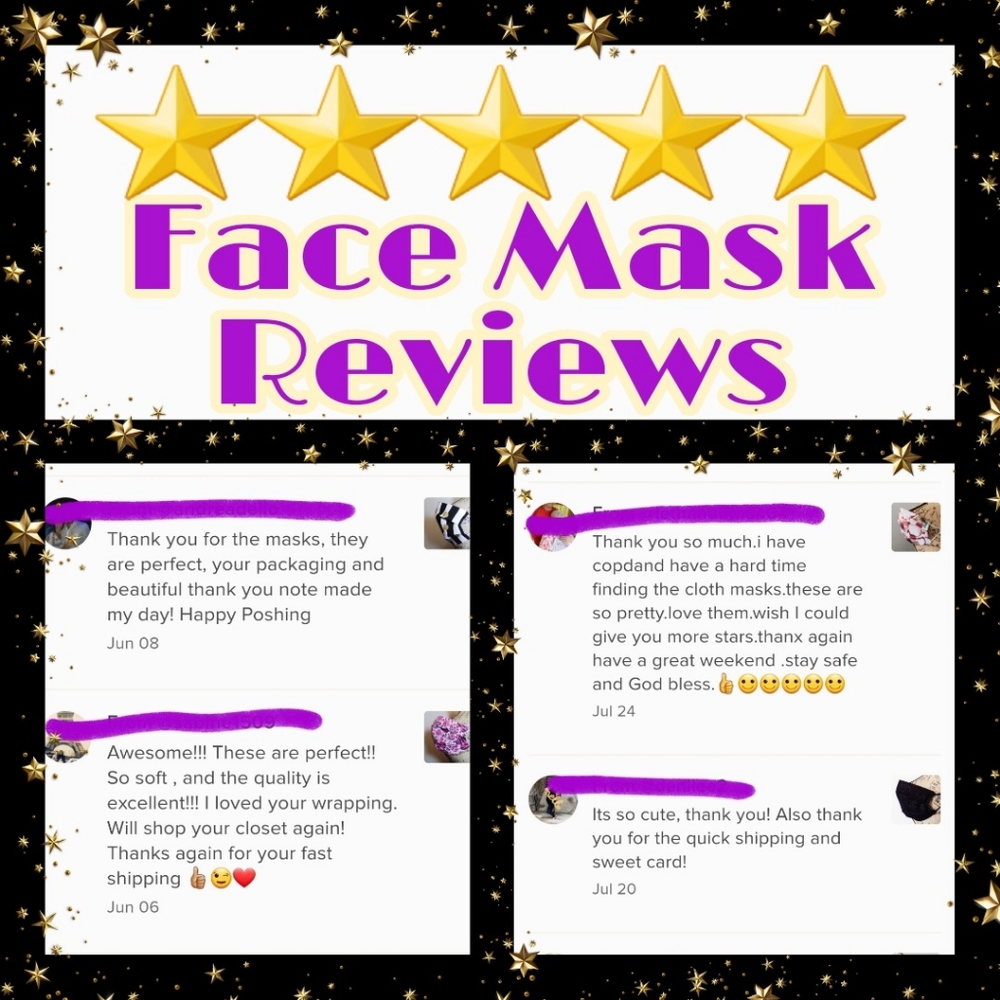 🚫SOLD🚫🌟Sparkle🔄Camo Reversible Face Mask NWT - Picture 6 of 9